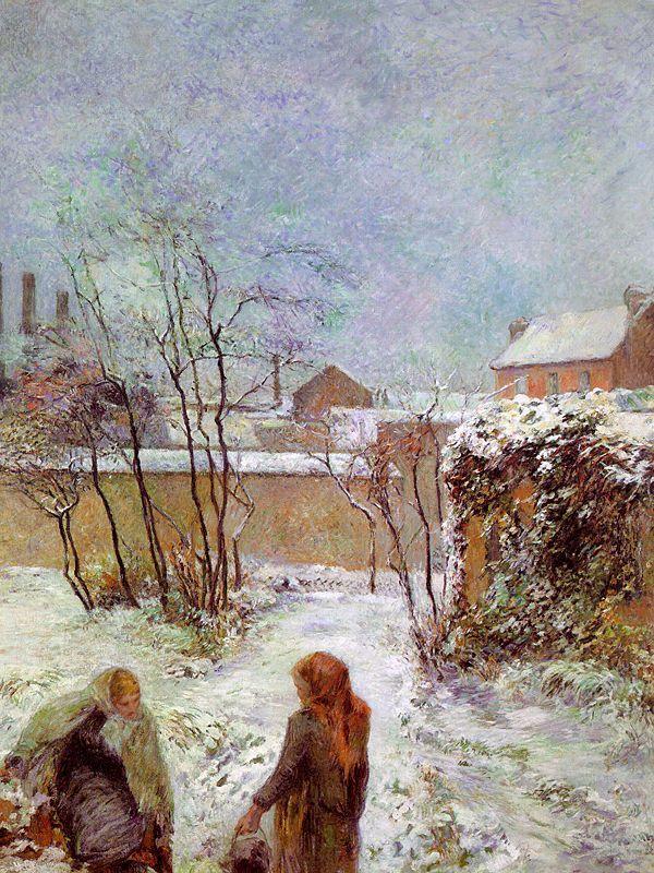 Paul Gauguin The Garden in Winter, rue Carcel